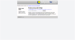 Desktop Screenshot of belgradeto.com